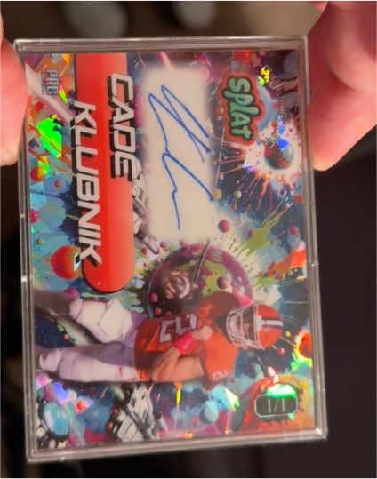 2025 Wild Card Splat #SGALb4-CK Cade Klubnik — front