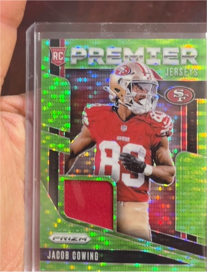 2024 Panini Prizm Premier Jerseys #PJ-JCG Jacob Cowing — front