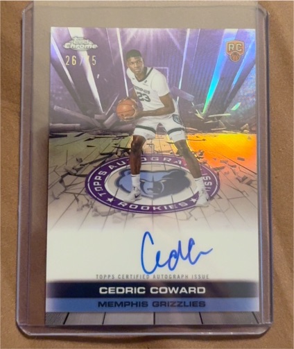 2025-26 Topps Chrome #TAUR2-CC Cedric Coward — front