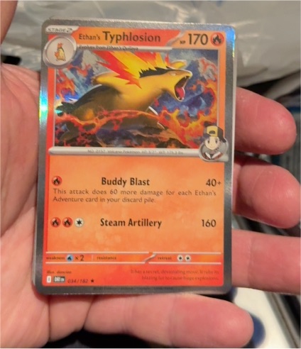 2023 Pokémon SV10: Destined Rivals #034 Ethan's Typhlosion — front