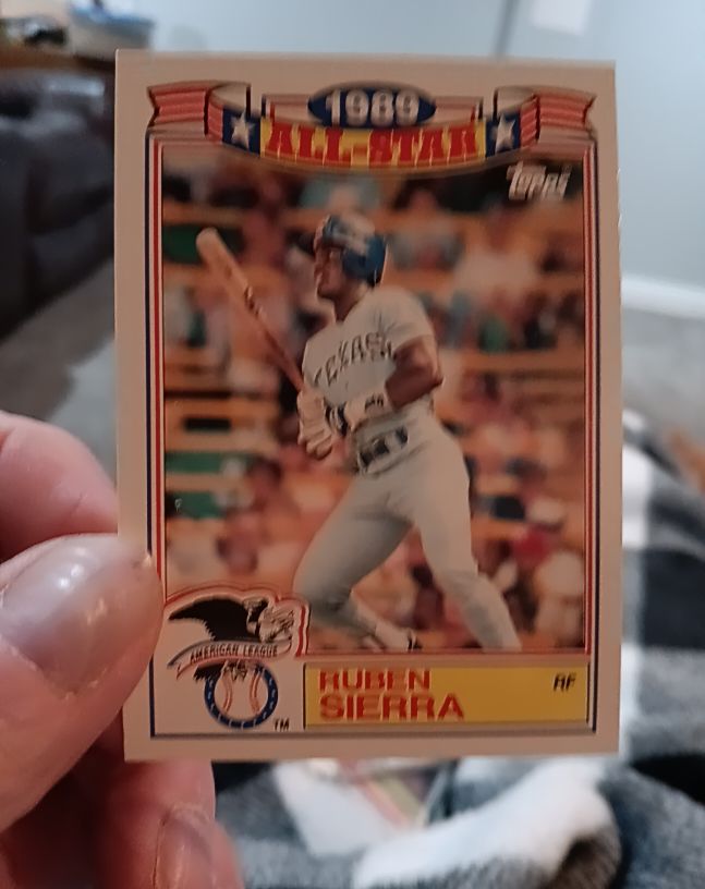 1990 Topps All-Star #19 Ruben Sierra — front
