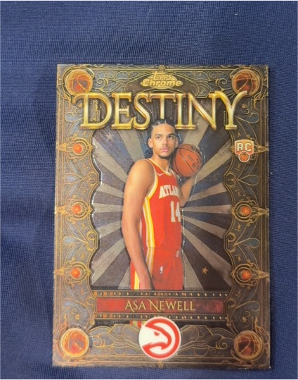 2025 Topps Chrome Basketball #D-19 Asa Newell Destiny Insert — front