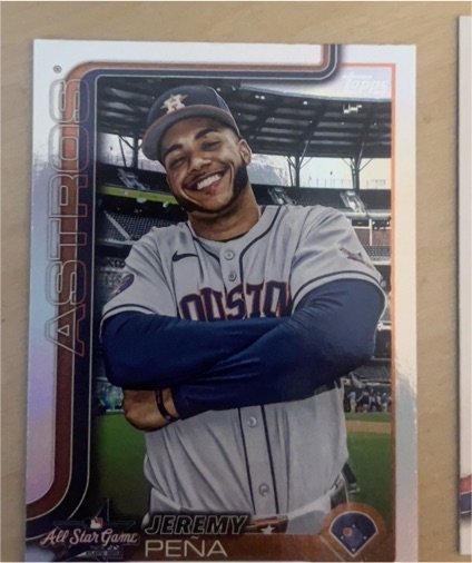 2025 Topps Update #ASG-31 Jeremy Peña 2025 All-Star Game — front