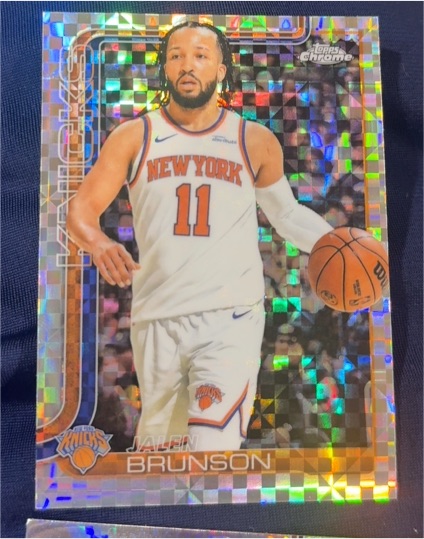 2025-26 Topps Chrome #101 Jalen Brunson — front