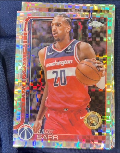 2025-26 Topps Chrome #218 Alex Sarr — front