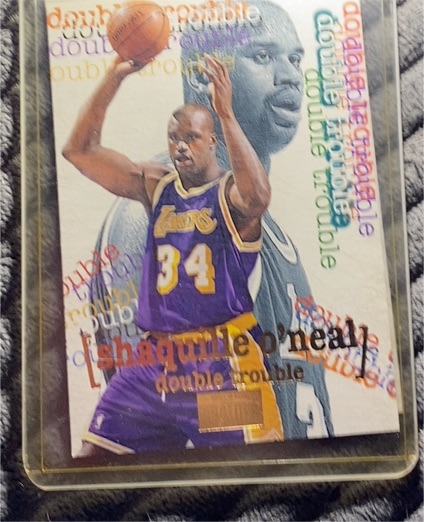 1996-97 Skybox Premium #274 Shaquille O'Neal Double Trouble — front
