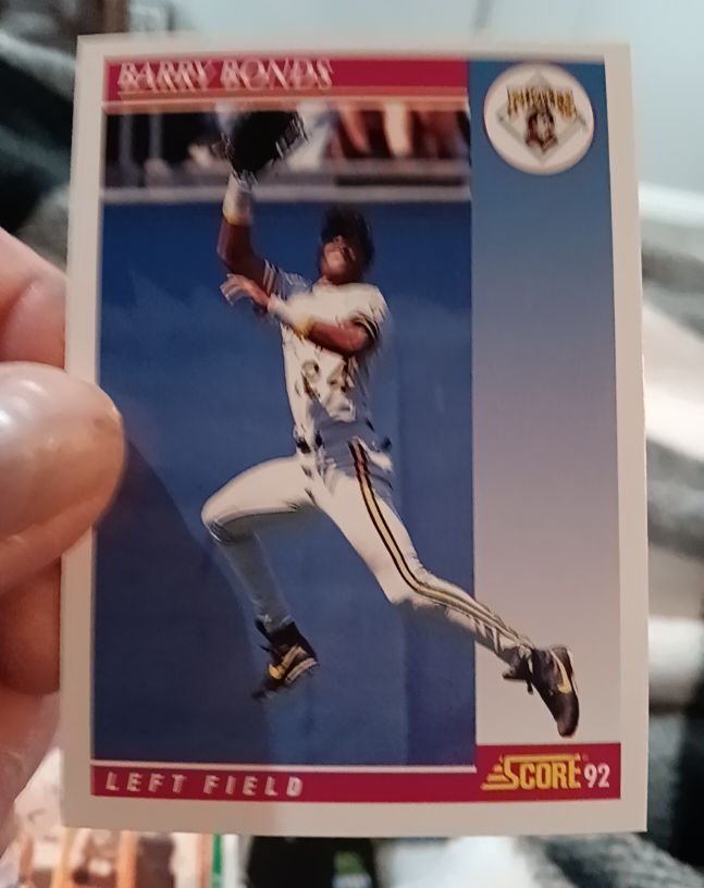 1992 Score #734 Barry Bonds — front