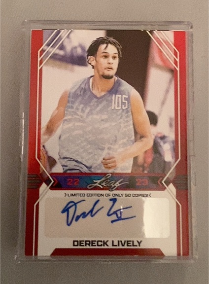 2022-23 Leaf #105 Dereck Lively — front