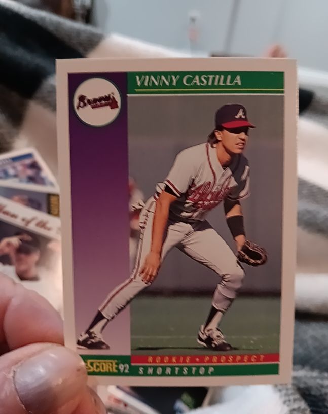 1992 Score #860 Vinny Castilla — front