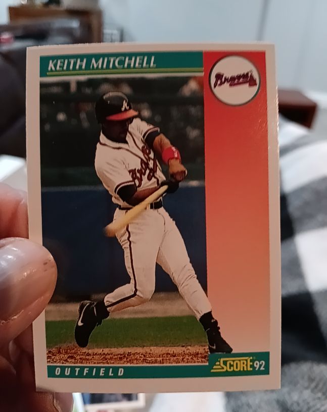 1992 Score #748 Keith Mitchell — front