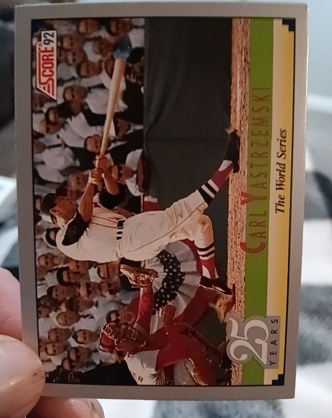 1992 Score #B17a Carl Yastrzemski The World Series 25 Years — front