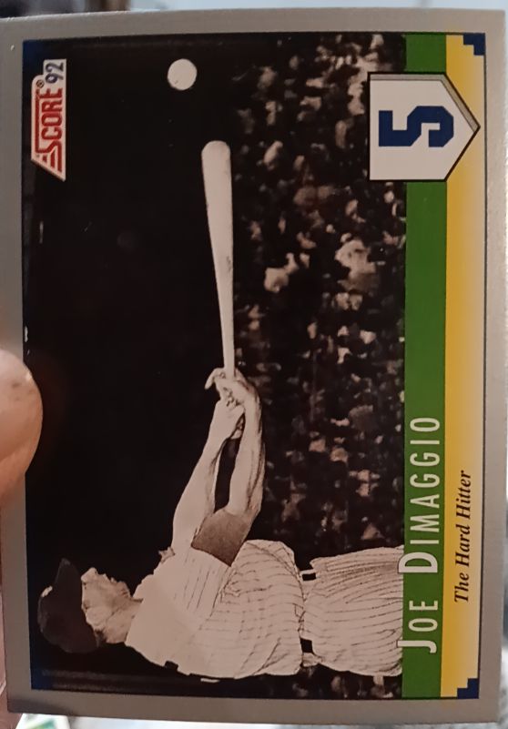 1992 Score #5 Joe DiMaggio — front