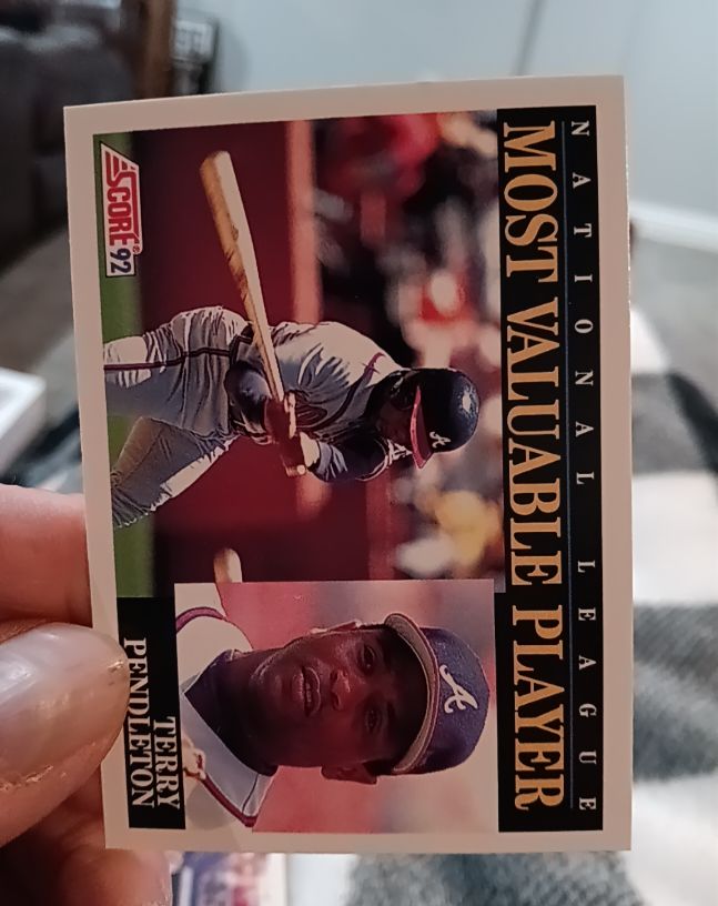 1992 Score #789 Terry Pendleton — front