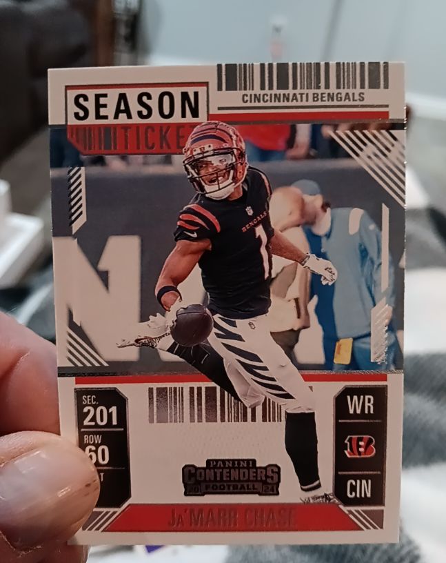 2024 Panini Contenders Season Ticket #21 Ja'Marr Chase — front