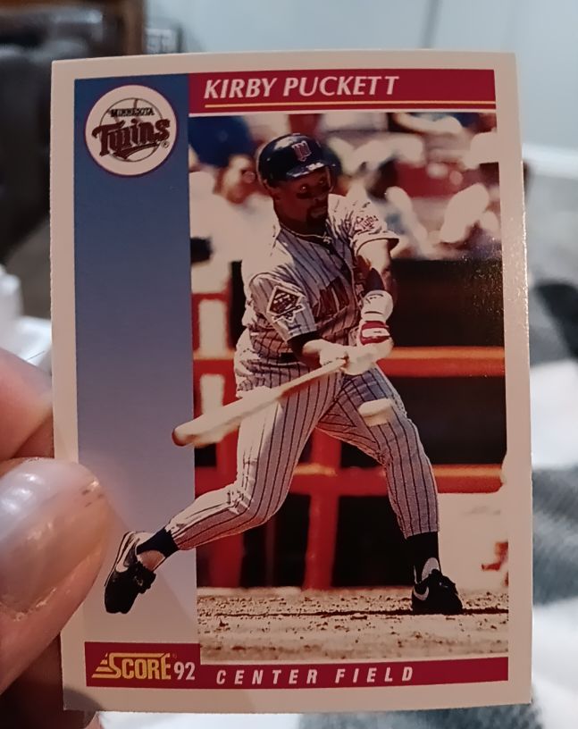 1992 Score #600 Kirby Puckett — front