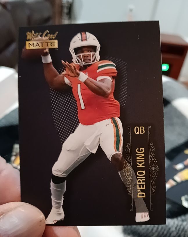 2022 Wild Card Matte #MB-49 D'Eriq King — front