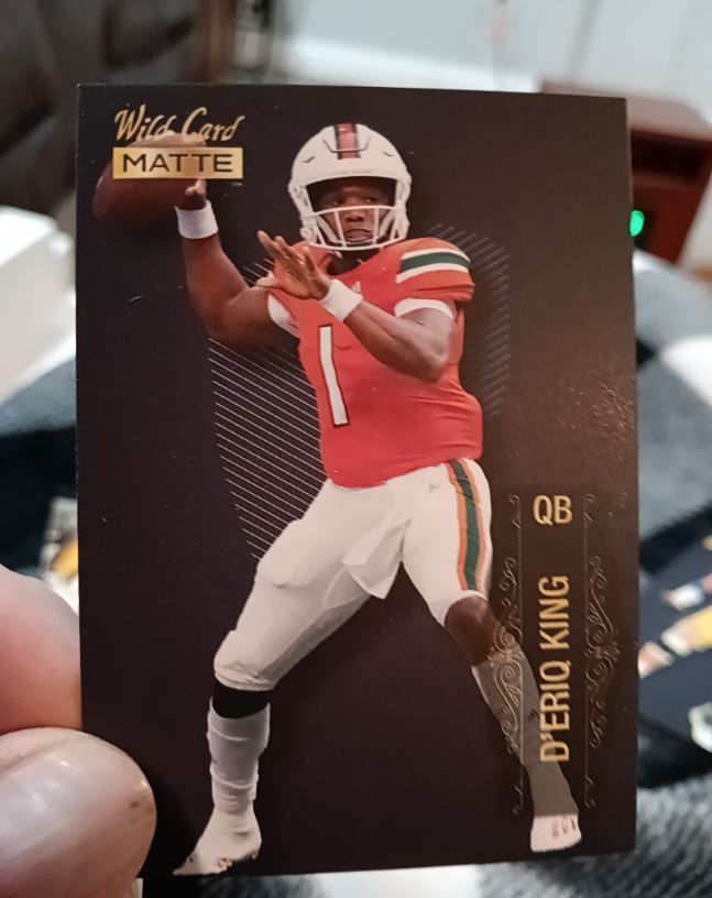 2022 Wild Card Matte #MB-49 D'Eriq King — front