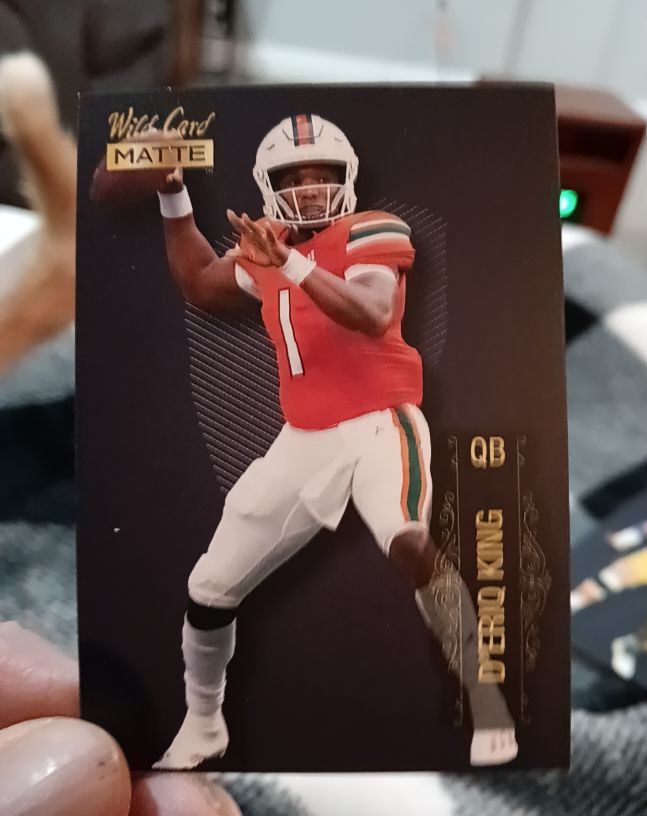 2022 Wild Card Matte #MB-49 D'Eriq King — front