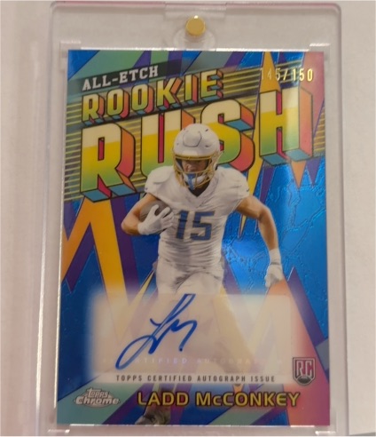 2024 Topps Chrome All-Etch Rookie Rush #RRA-LM Ladd McConkey — front