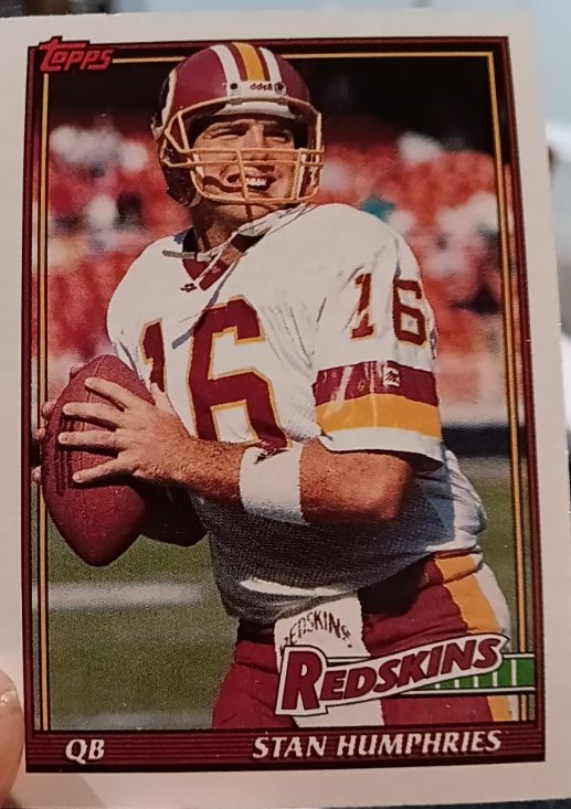 1991 Topps #181 Stan Humphries — front