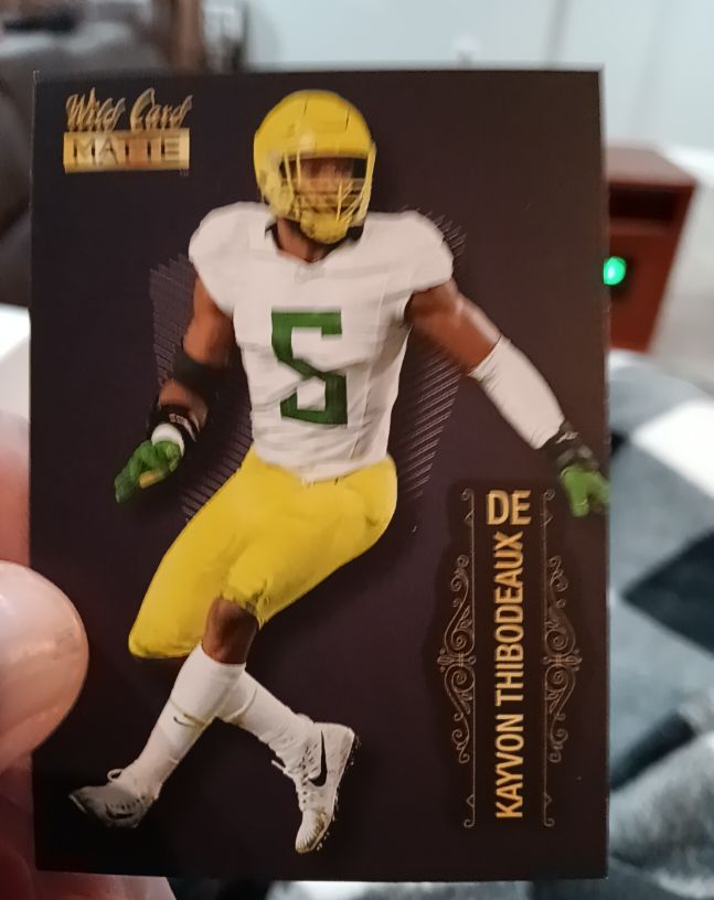 2022 Wild Card Matte #MB-69 Kayvon Thibodeaux — front