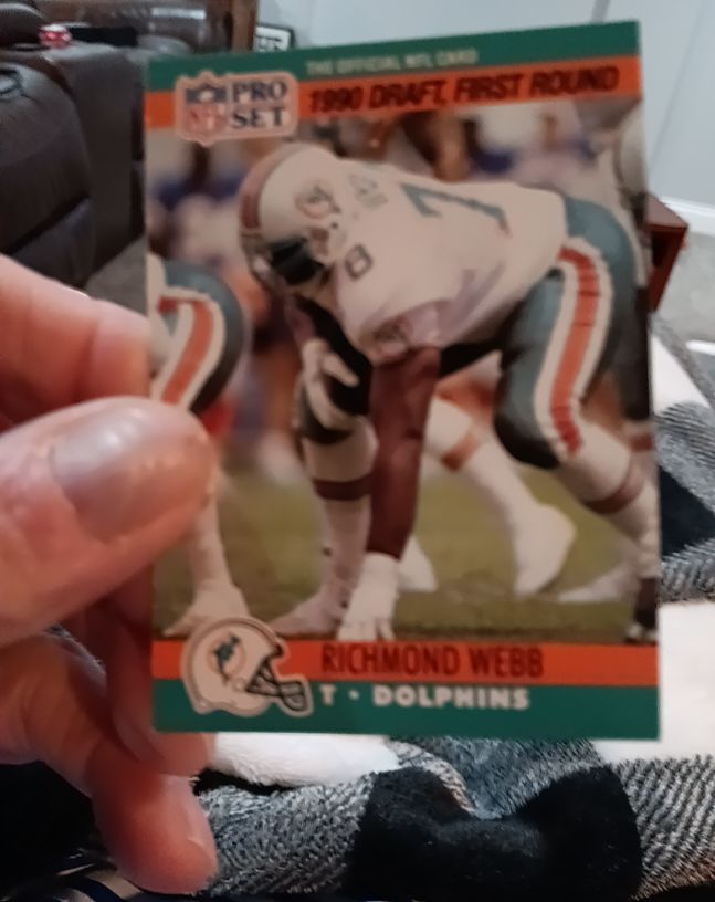 1990 Pro Set #677 Richmond Webb — front