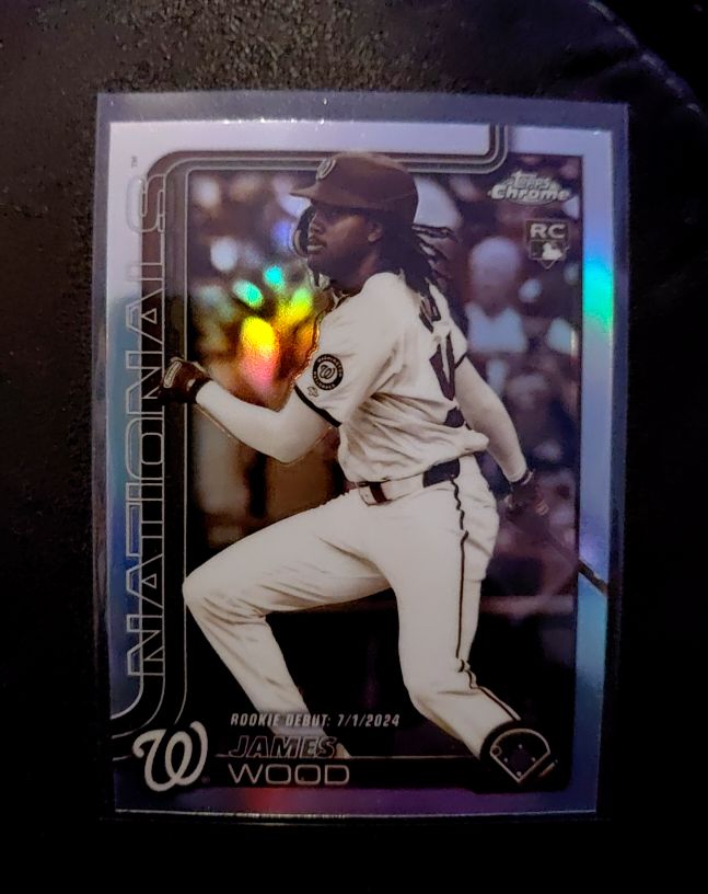 2025 Topps Chrome Update #USC95 James Wood — front