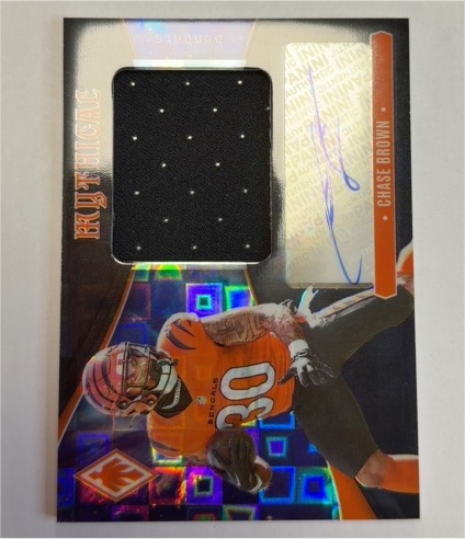 2025 Panini Phoenix Mythical Materials Pandora Patch Auto Chase Brown — front