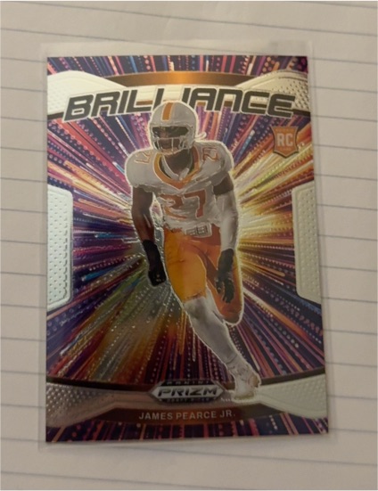 2025 Panini Prizm Draft Picks Brilliance #10 James Pearce Jr. — front