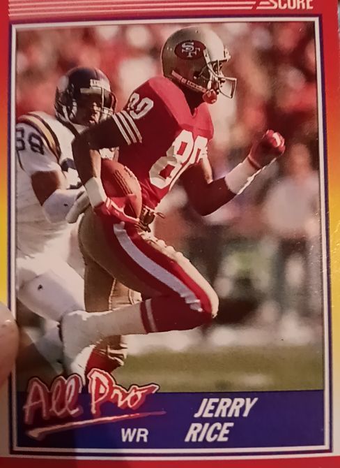 1990 Score #590 Jerry Rice — front