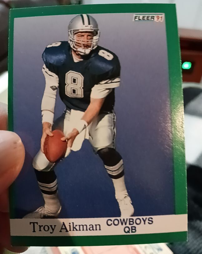 1991 Fleer #228 Troy Aikman — front