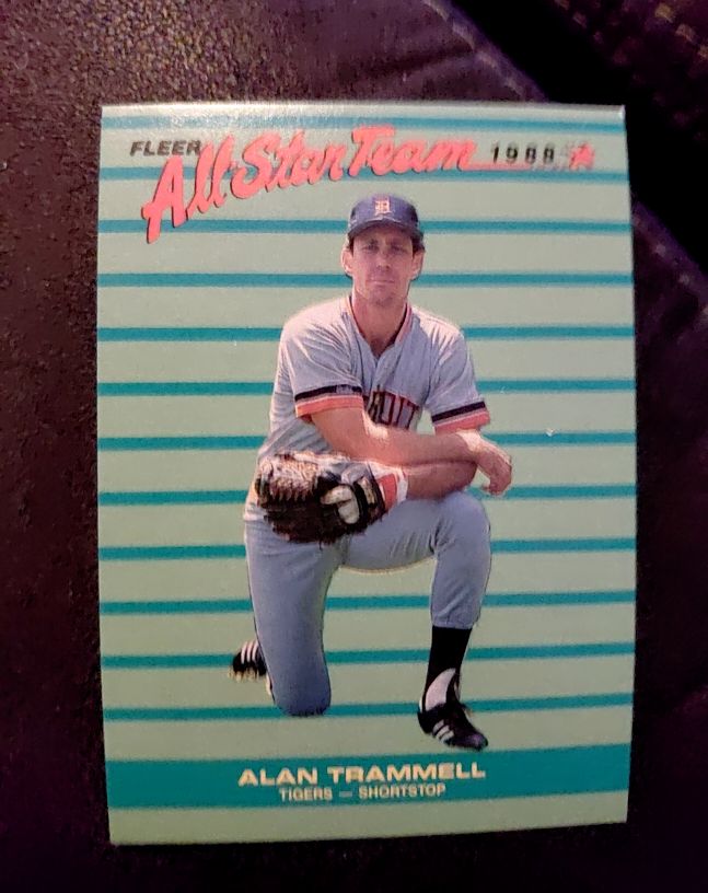 1988 Fleer #9 Alan Trammell All-Star Team — front