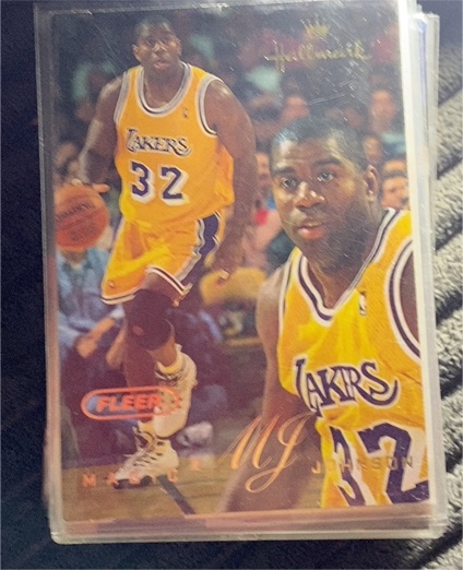 1996 Fleer Hallmark #HK3 Magic Johnson — front