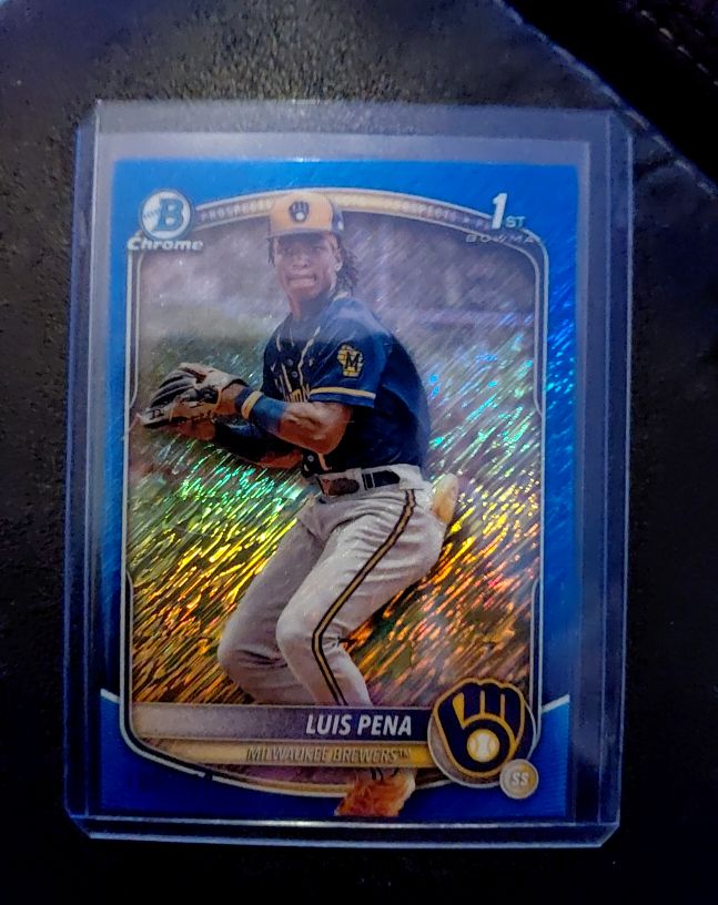 2025 Bowman Chrome #BCP-38 Luis Pena — front