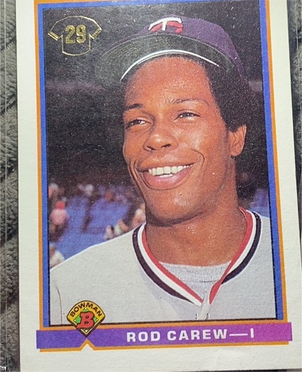 1991 Bowman #1 Rod Carew — front