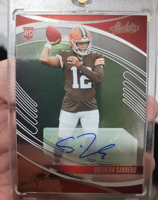 2025 Panini Absolute #177 Shedeur Sanders Rookie RC Auto — front