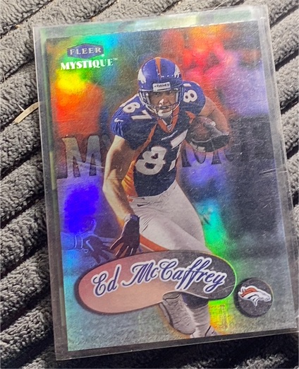 1999 Fleer Mystique Ed McCaffrey — front