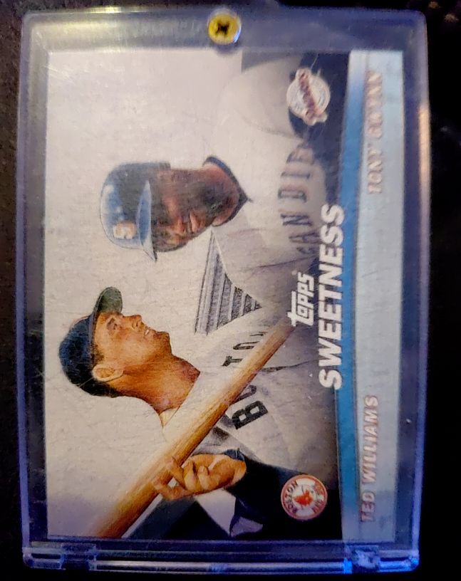 2001 Topps Combos #TC15 Sweetness Ted Williams / Tony Gwynn — front