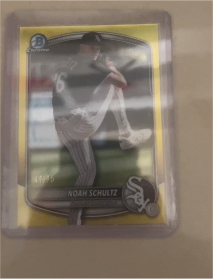 2025 Bowman Chrome #BCP-177 Noah Schultz — front