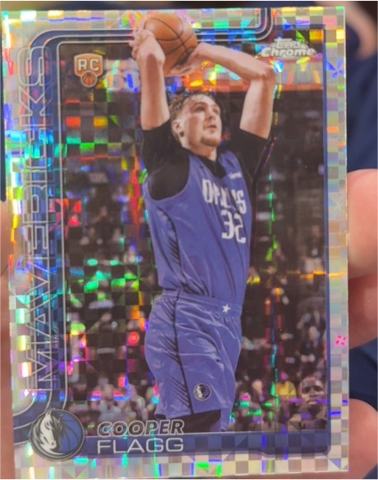 2025-26 Topps Chrome #251 Cooper Flagg X-Fractor — front