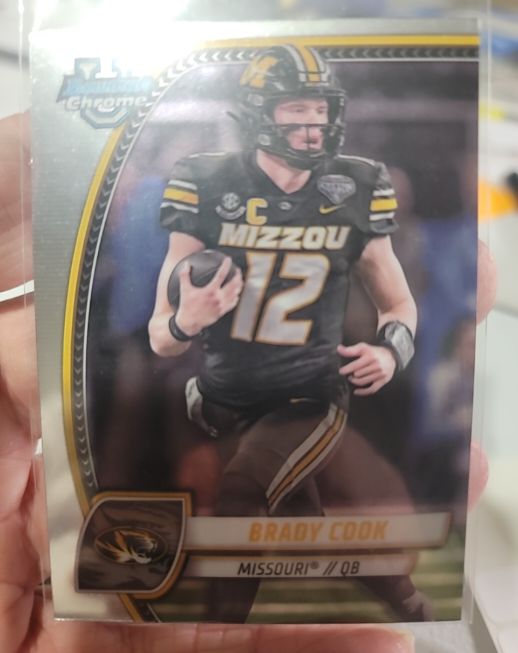 2024 Bowman University Chrome #1 Brady Cook — front