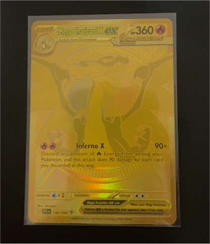 2025 Pokémon TCG Mega Charizard X EX #130 Phantasmal Flames — front