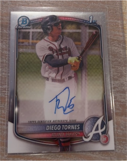 2025 Bowman Chrome #CPA-DT Diego Tornes — front