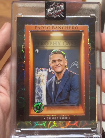 2023-24 Panini Hoops Premium Stock #8 Paolo Banchero Trophy Case — front