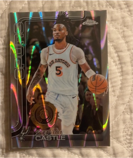 2025-26 Topps Chrome #228 Stephon Castle — front