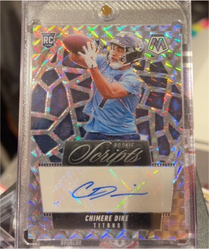 2025 Panini Mosaic Rookie Scripts #RS-CDK Chimere Dike — front
