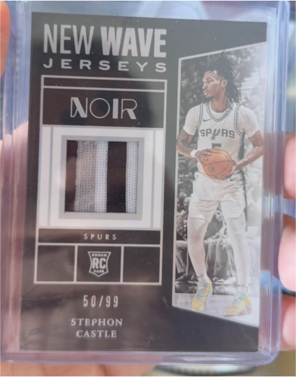 2024-25 Panini Noir #NWJ-CAS Stephon Castle — front
