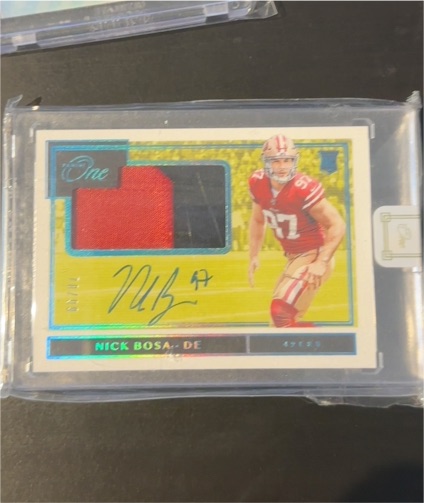 2019 Panini One #47 Nick Bosa — front