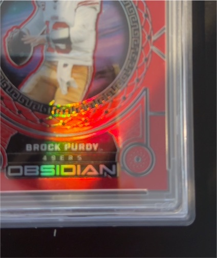 2023 Panini Obsidian Orbital Brock Purdy — front