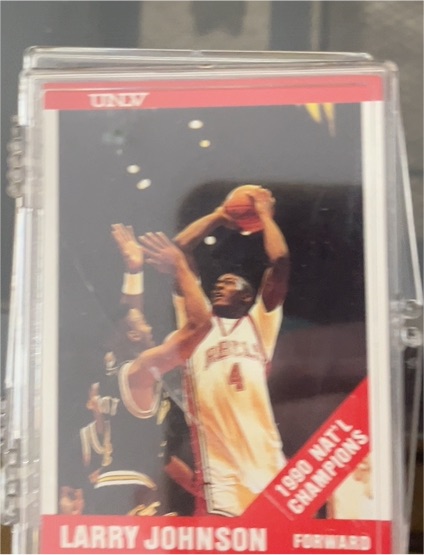 1990-91 Star Platinum #1 Larry Johnson — front